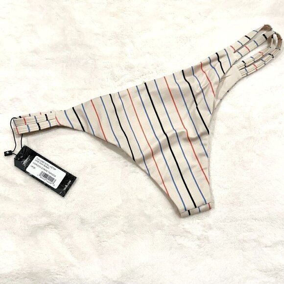 NWT Tavik Vine Cutout Swim Bottom in Horizon Stripe Tapioca - Large - Picture 6 of 8